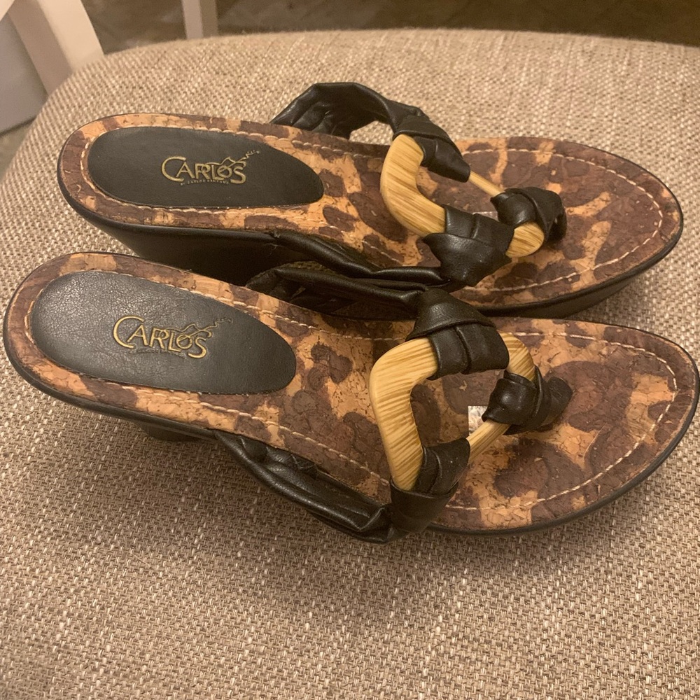 Size 10 wood Sandle wedge EUC